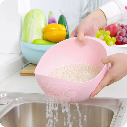 Multi-Purpose Rice Washer & Vegetable Strainer Basket