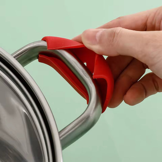 2PCS Silicone Pan Handle Covers – Heat-Resistant Grip Sleeves for Pots & Pans