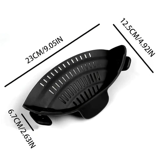 Universal Clip-On Kitchen Strainer for Pots, Pans & Bowls